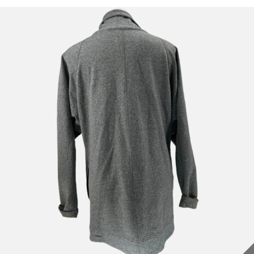 Lululemon That's A Wrap Gray Cowl Neck Long Sleeve Cardigan Sweater Cozy size 12 - Picture 3 of 7